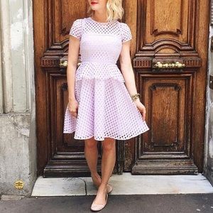 Lavender Purple Banana Republic Eyelet Ruffle Dress